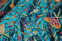 Velvet Crewel Ethnic Embroidered Bedspread Duvet Set "Tree of Life" Teal, Multicolor #DDR6201