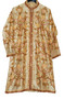 Kashmiri Ethnic Embroidered Silk Coat Long Jacket Gold, Multicolor #AO-329