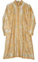 Kashmiri Ethnic "Aari" Embroidered Silk Coat Long Jacket Gold, Multicolor #AO-321