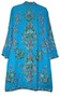 Ethnic Kashmiri Embroidered Woolen Coat Long Jacket Blue, Multicolor #AO-178