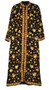 Ethnic Kashmiri Embroidered Woolen Coat "Sherwani" Black Maxi, Multicolor #SH-103
