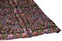 Kashmir "Jamawar" Woolen Duster Coat Black, Multicolor Embroidery #JM-115