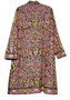 Kashmir "Jamawar" Woolen Duster Coat Black, Multicolor Embroidery #JM-115