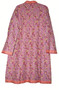 Crewel "Aari" Embroidered Woolen Coat Dull Pink, Multicolor #AO-165
