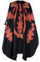 Ethnic Kashmiri Embroidered Woolen Coat Shrug Black, Multicolor #AO-163
