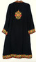 Kashmiri Hand Embroidered Woolen Coat Long Jacket Black, Multicolor #BD-125