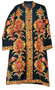 Crewel Ethnic Embroidered Kashmiri Woolen Coat Black, Multicolor #AO-146
