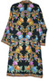 Crewel "Aari" Embroidered Woolen Coat Black, Multicolor #AO-1012