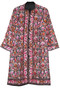 Ethnic Kashmiri Embroidered "Jamawar" Coat Woolen Long Jacket Black, Multicolor #JM-113
