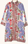 Kashmiri Ethnic Embroidered Woolen Coat Off-White, Multicolor #AO-155