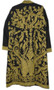 Kashmiri Ethnic "Aari" Embroidered Woolen Coat Black, Olive #AO-152