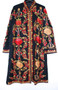 Kashmiri "Aari" Embroidered Woolen Coat Black, Multicolor #AO-137