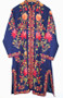 Kashmiri Ethnic Embroidered Woolen Coat Navy, Multicolor #AO-134