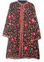 Kashmiri Ethnic Embroidered Woolen Coat Black, Multicolor #AO-130