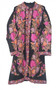Crewel work Kashmiri Embroidered Woolen Coat Black, Multicolor #AO-197