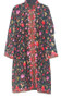 Crewel Hand Embroidered Woolen Coat Black, Multicolor #AO-126