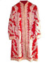 Ethnic Kashmiri Embroidered Woolen Coat Rust, Multicolor #AO-119