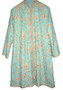 Ethnic Kashmiri Embroidered Woolen Coat Turquoise, Multicolor #AO-113