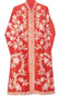 Crewel Kashmiri Embroidered Ethnic Silk Coat Long Jacket Orange, Multicolor #AO-301