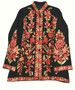 Kashmiri Ethnic Embroidered Woolen Jacket Black, Multicolor #AO-034