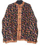 Crewel "Aari" Embroidered Woolen Jacket Black, Multicolor #AO-0092