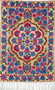 Kashmiri "Aari" Embroidered Chainstitch Tapestry Rug, Multicolor 2x3 ft #CWR6119