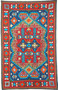 Ethnic Embroidered Chainstitch Tapestry Rug "Kilim", Multicolor 2.5x4 ft #CWR10015