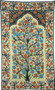 Kashmiri "Jalakdozi" Chainstitch Tapestry Rug "Tree of Life", Multicolor 3x5 ft #CWR15124