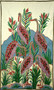 Kashmir Wool Tapestry Area Rug "Birds", Multicolor Embroidered 3x5 feet #CWR15119