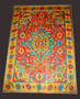 Kashmiri ChainStitch Tapestry Rug Silk, Multicolor 7x5 ft #CWR35202