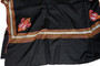 Kashmiri Woolen Shawl "Tilla" Sozni Embroidery Shawl Black , Multi Emb #WS-938