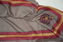 Ethnic Kashmiri "Tilla" Sozni Embroidery Woolen Shawl Beige, Gold Emb #WS-935