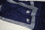 Kashmiri Hand Embroidered "Tilla" Sozni Woolen Shawl Navy, Silver Emb #WS-904