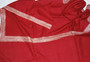Kashmir Wool Shawl "Tilla" Embroidery Woolen Shawl Red, Silver Emb #WS-924