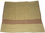 Crewel "Aari" Embroidery Woolen Shawl Wrap Throw Beige, Multicolor #WS-502