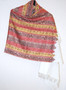 Kashmiri Ethnic Embroidered Woolen "Jamawar" Shawl Wrap Throw Off White, Multicolor #WS-112