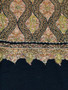Vintage Kashmiri Pashmina "Jamawar" Shawl Black, Multicolor Embroidery #PJM003