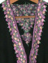 Woolen Embroidered Ladies Dressing Gown Black, Multicolor Embroidery #WG-002