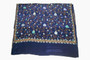 Kashmiri Embroidered Silk Saree Navy Blue Multicolor Embroidery #SA-104