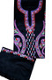 Woolen Salwar Kameez Suit Fabric and Shawl Black, Multicolor Embroidery #FS-428