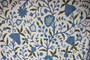 Cotton Crewel Embroidered Fabric "Tree of Life" Off-White, Multicolor #DDR112