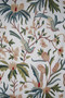 Crewel Cotton Embroidered Fabric "Eagles" Off-White, Multicolor Pastels #BRD101