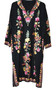 Ethnic Kashmiri Embroidered Woolen Pheron Cloak Black, Multicolor #WC216