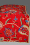 Crewel Silk Table Runner Embroidered Bed Runner Throw Red, Multicolor #CWR16302