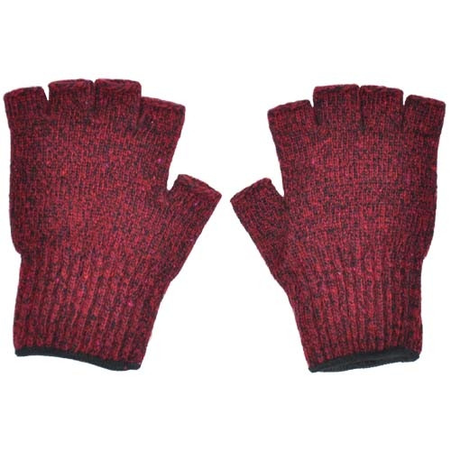 Ragg Wool Fingerless Gloves- 3 Colors
