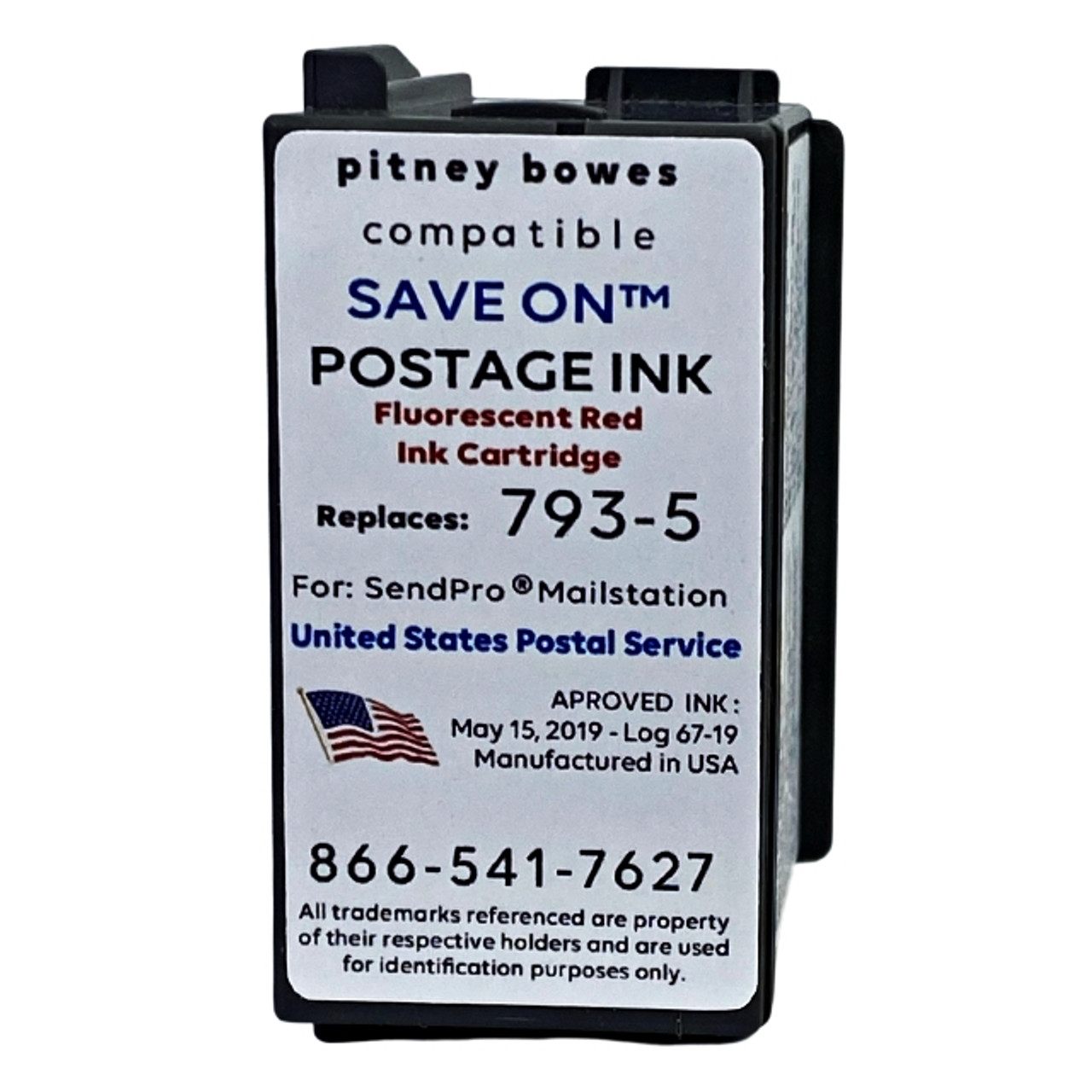  Discount Supply Company Compatible 793-5 Red Ink Cartridge  Postage Models: P700, DM100i, DM125i, DM150i, DM175i, DM200L, DM225 Postage  Meters : Office Products