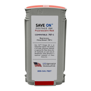 Pitney Bowes 787-1 Compatible Red Ink Cartridge for SendPro P / Connect+ Series - Front Pitney Bowes 787-1 Compatible Red Ink Cartridge for SendPro P / Connect+ Series - Front