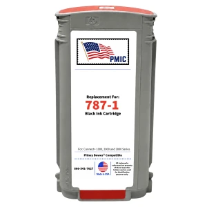 Pitney Bowes 787-1 Compatible Red Ink Cartridge for SendPro P / Connect+ Series - Front
