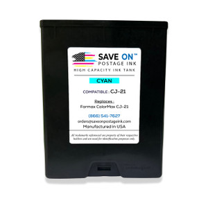 Formax CJ-21 Compatible Cyan 250ml Ink Tank for ColorMax7 and ColorMax8