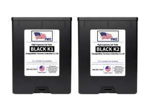 2 Pack Formax CJ-24 Black K1 & K2 250ml Ink Tank Compatible with ColorMax7 and ColorMax8